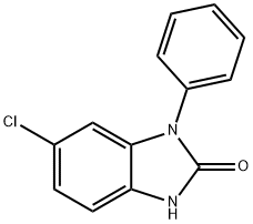 6-Chloro-1,3-dihydro-1-phenyl-2H-benzimidazol-2-one 구조식 이미지