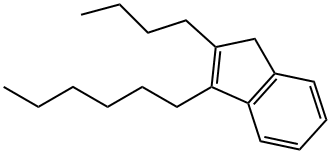 2-Butyl-3-hexyl-1H-indene Structure