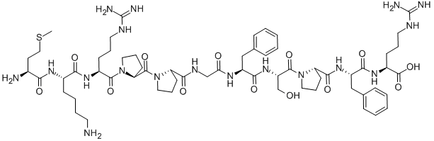 MET-LYS-BRADYKININ Structure