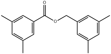 3,5-Dimethylbenzoic acid (3,5-dimethylphenyl)methyl ester Structure