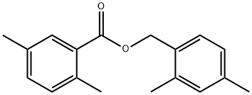 2,5-Dimethylbenzoic acid (2,4-dimethylphenyl)methyl ester Structure