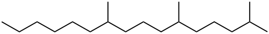 2,6,10-Trimethylhexadecane Structure