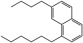 7-부틸-1-헥실나프탈렌 구조식 이미지