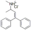 CITALOPRAM RELATED COMPOUND F (200 MG) (DIMETHYL-(1-METHYL-3,3-DIPHENYL-ALLYL)-AMINE HYDROCHLORIDE) Structure