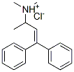 CITALOPRAM  RELATED  COMPOUND  F  (200 MG) (DIMETHYL-(1-METHYL-3,3-DIPHENYL-ALLYL)-AMINE HYDROCHLORIDE) Structure