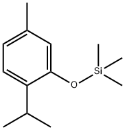 트리메틸(5-메틸-2-이소프로필페녹시)실란 구조식 이미지