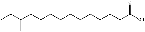 12-METHYLTETRADECANOIC ACID 구조식 이미지