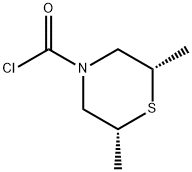 4-Thiomorpholinecarbonylchloride,2,6-dimethyl-,cis-(9CI) Structure