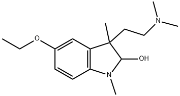 3-[2-(Dimethylamino)ethyl]-5-ethoxy-2,3-dihydro-1,3-dimethyl-1H-indol-2-ol 구조식 이미지