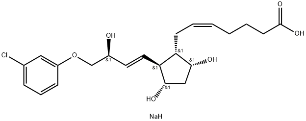 (±)-Cloprostenol sodium salt 구조식 이미지