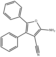 2-AMINO-4,5-DIPHENYL-3-FURONITRILE Structure