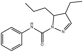 4-Ethyl-4,5-dihydro-N-phenyl-5-propyl-1H-pyrazole-1-carboxamide Structure