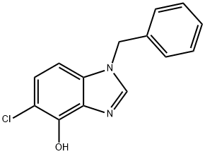 5-Chloro-1-(phenylmethyl)-1H-benzimidazol-4-ol Structure