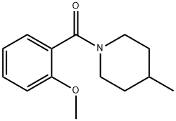 1-(2-Methoxybenzoyl)-4-Methylpiperidine, 97% 구조식 이미지