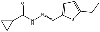 Cyclopropanecarboxylic acid, [(5-ethyl-2-thienyl)methylene]hydrazide (9CI) Structure