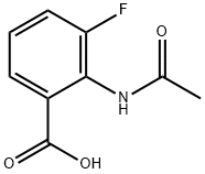 2-Acetamido-3-fluorobenzoic acid Structure