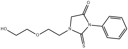 1-[2-(2-Hydroxyethoxy)ethyl]-3-phenyl-2-thioxoimidazolidin-4-one Structure