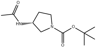 (R)-1-BOC-3-ACETAMIDOPYRROLIDINE 구조식 이미지