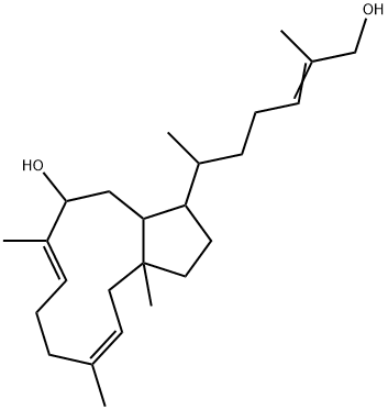 1,2,3,3a,4,5,8,9,12,12a-Decahydro-3-(6-hydroxy-1,5-dimethyl-4-hexenyl)-6,10,12a-trimethylcyclopentacycloundecen-5-ol Structure