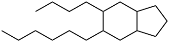 5-Butyl-6-hexyloctahydro-1H-indene Structure