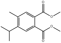 4-메틸-5-(1-메틸에틸)-1,2-벤젠디카르복실산디메틸에스테르 구조식 이미지