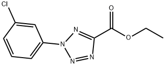 2-(3-Chlorophenyl)-2H-tetrazole-5-carboxylic acid ethyl ester 구조식 이미지