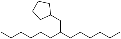 (2-헥실옥틸)사이클로펜탄 구조식 이미지