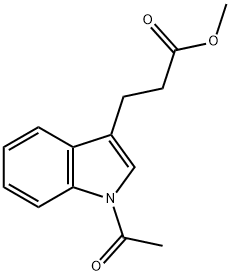 1-Acetyl-1H-indole-3-propionic acid methyl ester 구조식 이미지