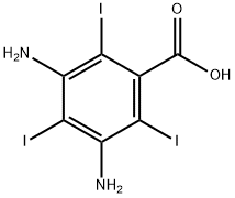 3,5-diamino-2,4,6-triiodobenzoic acid  Structure