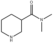 N,N-DIMETHYL-3-PIPERIDINECARBOXAMIDE 구조식 이미지