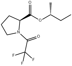 1-(Trifluoroacetyl)-L-proline 1-methylpropyl ester Structure