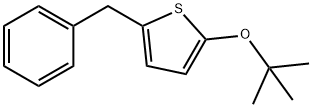 2-(1,1-디메틸에톡시)-5-(페닐메틸)티오펜 구조식 이미지