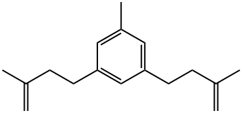 1-Methyl-3,5-bis(3-methyl-3-butenyl)benzene Structure