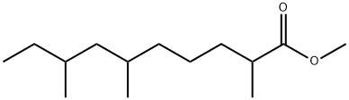 2,6,8-Trimethyldecanoic acid methyl ester Structure