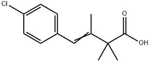 4-(4-chlorophenyl)-2,2,3-trimethyl-but-3-enoic acid Structure