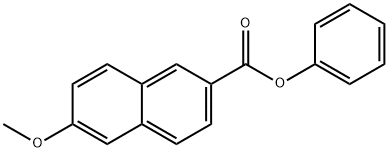 6-Methoxy-2-naphthalenecarboxylic acid phenyl ester Structure