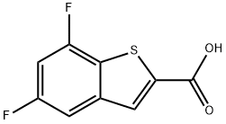 5,7-Difluoro-benzo[b]thiophene-2-carboxylic acid Structure