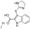 3-(2-imidazolin-2-ylthio)-indole-
2-carboxylic acid hydriodide 구조식 이미지