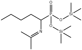 [1-(Isopropylideneamino)pentyl]phosphonic acid bis(trimethylsilyl) ester Structure