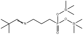[3-[(2,2-Dimethylpropylidene)amino]propyl]phosphonic acid bis(trimethylsilyl) ester Structure