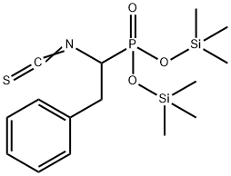 (1-Isothiocyanato-2-phenylethyl)phosphonic acid bis(trimethylsilyl) ester Structure