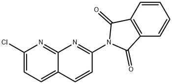 2-(7-CHLORO-[1,8]NAPHTHYRIDIN-2-YL)-ISOINDOLE-1,3-DIONE 구조식 이미지