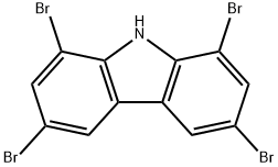 1,3,6,8-Tetrabromo-9H-carbazole Structure