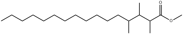 2,3,4-Trimethylpalmitic acid methyl ester Structure