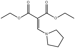 2-(1-Pyrrolidinylmethylene)malonic acid diethyl ester Structure