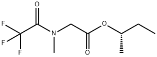 N-Methyl-N-trifluoroacetylglycine (S)-1-methylpropyl ester Structure