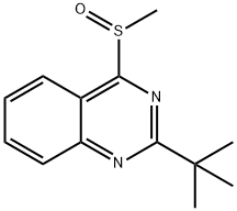 2-(1,1-Dimethylethyl)-4-methylsulfinylquinazoline Structure