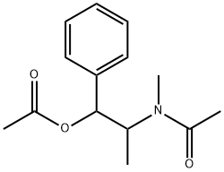 Acetic acid 2-(acetylmethylamino)-1-phenylpropyl ester Structure