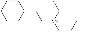 Butylcyclohexylethyl(1-methylethyl)stannane Structure