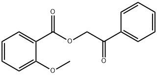 2-Methoxybenzoic acid phenacyl ester Structure